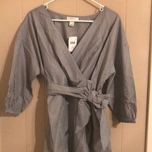 NWT Motherhood Maternity Size Large Striped Blouse